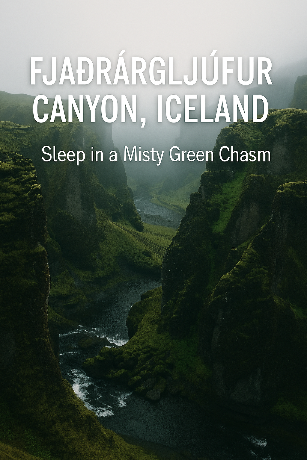 Fjaðrárgljúfur Canyon, Iceland: Sleep in a Misty Green Chasm